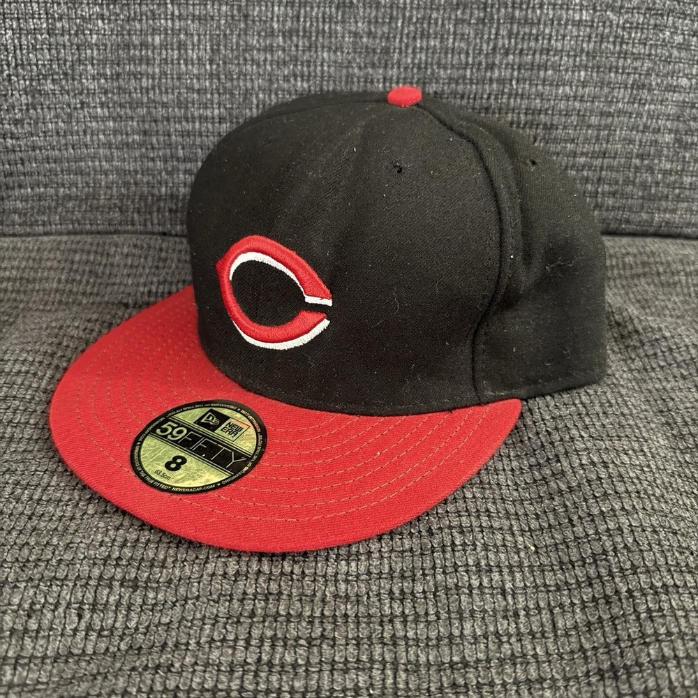 Cincinnati Reds Hat Cap Fitted Mens 8 MLB Authentic On Field 59FIFTY New Era